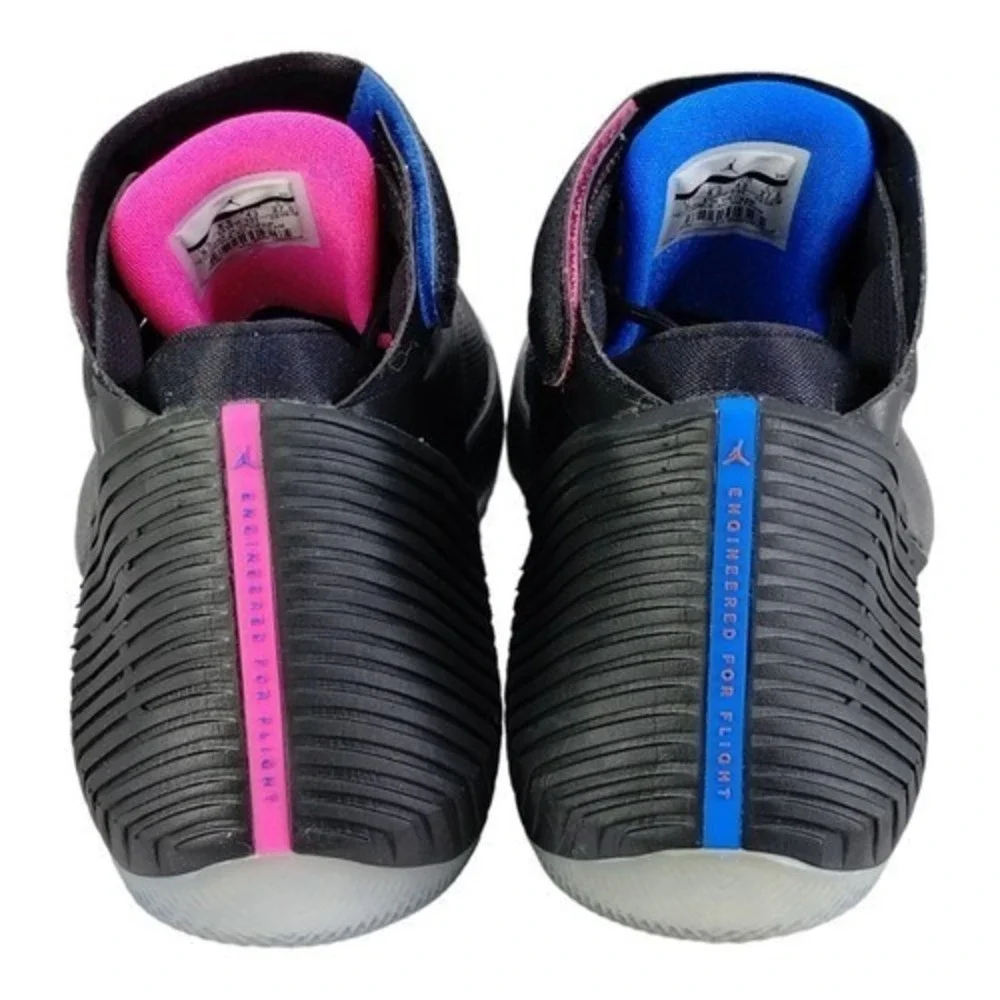 Jordan Mens Sz 9.5 Why Not Zer0.1 Black Pink Blast‎ Signal Blue Basketball Shoes